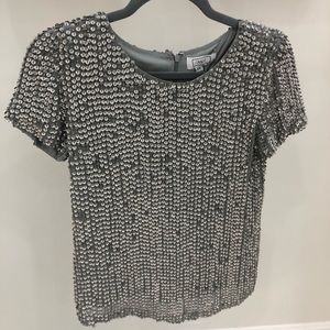 MLV metallic sequin top